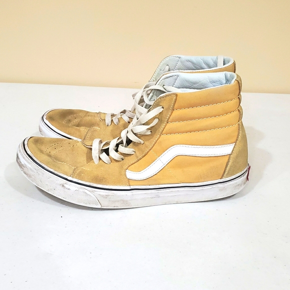 yellow high top vans mens